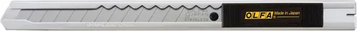 Vista 3 de OLFA Cuchillo utilitario de acero inoxidable de 9 mm (SVR-1) - Cuchillo de precisión retráctil multiusos con cuchilla extraíble, cuchillas
