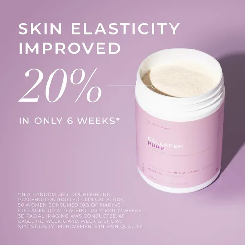 Vista 4 de Swedish Collagen - Colágeno Deluxe 16.9 fl oz + Polvo Puro I 12500 mg Colágeno Marino (Tipo I y III) I Colágeno Marino Líquido y Polvo