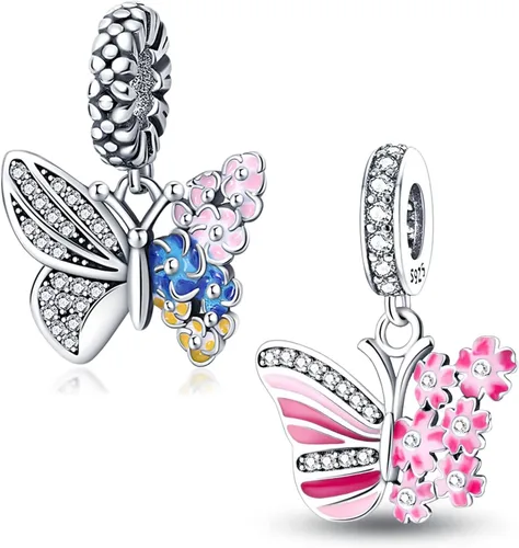 Vista 100 de LNQOBU Happy Life - Colgante para pulseras de abalorios, plata de ley 925 para mujer (con un espaciador de cuentas)