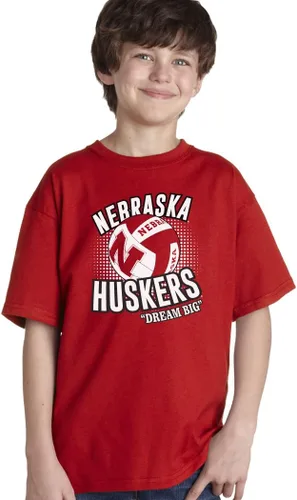 Vista 14 de CornBorn Camisetas de voleibol de Nebraska para niños jóvenes Elige tu diseño