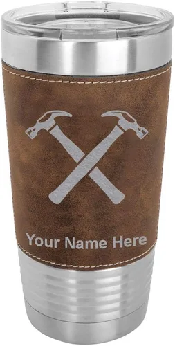 Vista 14 de LaserGram Personalized 20oz Tumbler, Hammers (Baseball Style)