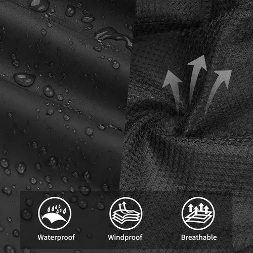 Vista 4 de Pantalones de lluvia para mujer, impermeables, ligeros, transpirables, senderismo, ciclismo, al aire libre, con bolsillo