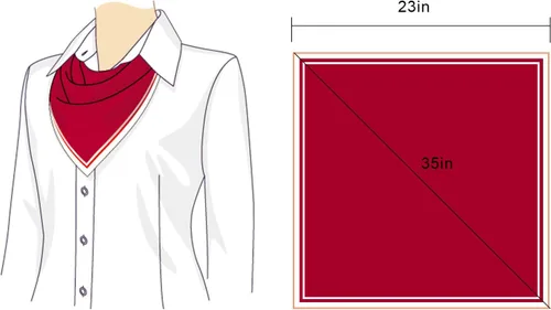 Vista 4 de SATINIOR Bufanda de gasa con cuello cuadrado, pañuelo retro con cinta de satén para mujeres y niñas