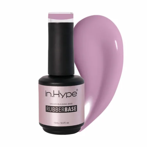 Vista 12 de IN.HYPE Capa base de goma elástica. UV/LED curable. Recubrimiento corrector con adhesión mejorada. Remuévese con inmersión (Almendra)