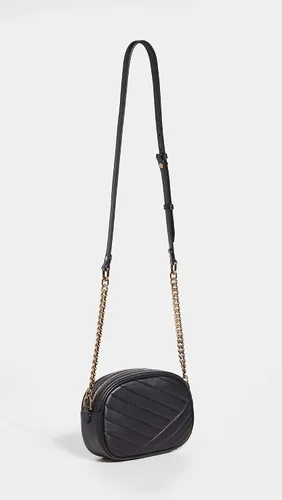 Vista 4 de Tory Burch Women's Kira Chevron Small Camera Bag, Black, One