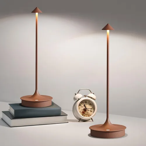 Vista 14 de Lámpara de mesa inalámbrica recargable LED funciona con pilas, lámpara de mesa de 4000 mAh, lámpara táctil regulable al aire libre, impermeable
