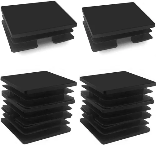 Vista 3 de Tapones cuadrados de tubo de 1 pulgada, tapones cuadrados de plástico de 0.984 in x 0.984 in para silla, protector de suelo, tubo, tapa de extremo
