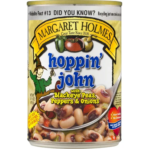 Vista 4 de 2-Margaret Holmes Hoppin Jon con guisantes de ojos negros, pimientos y cebollas (2) latas de 14.5 onzas