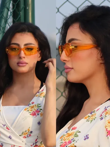 Vista 3 de 4 Pieces Retro Sunglasses Small Rectangle Trendy Vintage 90s Y2K Sunglasses for Women
