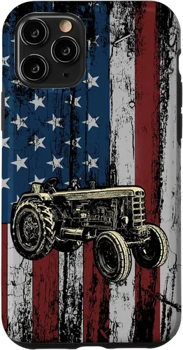 Vista 29 de Patriotic Tractor American Flag Tractor Farm Gift Farmer Case for iPhone 17