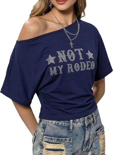 Vista 8 de Camisetas sin mangas de vaquera occidental para mujer, camisetas de música #02 Negro