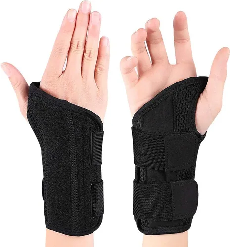Vista 2 de Muñequera, férula para túnel carpiano, fijador de compresión para aliviar la artritis, tenosinovitis, dolor de muñeca, esguince deportivo