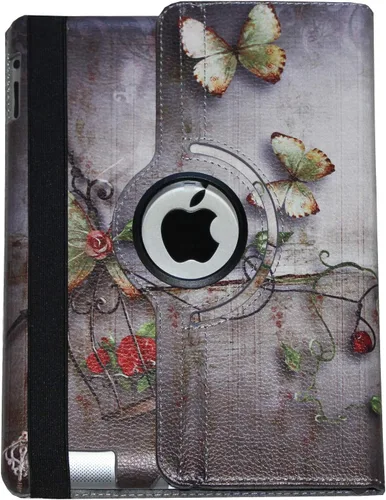 Vista 6 de Funda para el viejo iPad 2 (2011)/iPad 3 (2012)/iPad 4 (2012), soporte giratorio Smart Case Cover Magnetic Auto Wake Up/Sleep para A1395 A1396 A1397