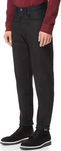 Vista 3 de Naked & Famous Denim Easy Guy-Solid Black Selvedge para hombre