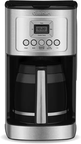 Vista 9 de Cuisinart Cafetera de 14 tazas, máquina de café programable PerfecTemp de Negro/Inoxidable