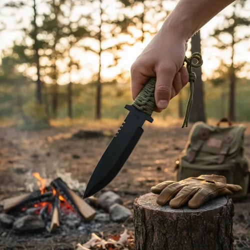 Vista 6 de SZCO Supplies Cuchillo de punta de lanza militar