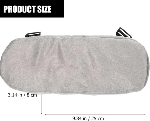 Vista 2 de Operitacx Almohadillas flexibles para reposabrazos de oficina y hogar, fundas de espuma viscoelástica para reposabrazos, almohada para sillas