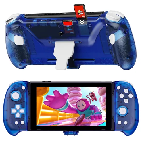 Vista 10 de NexiGo Hall Effect Gripcon with Kickstand and HDMI Out for TV Docking, Hall Sensing Joystick for Switch/Switch OLED, Handheld Mode, 4K/1080P