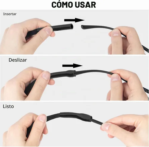 Vista 4 de Attmu, cordón deportivo para sostener lentes y lentes de sol, se cuelga en el cuello.