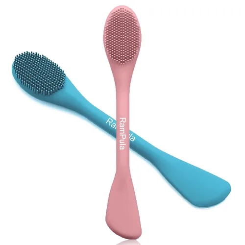 Vista 10 de Aplicador de cepillo de máscara facial, cepillos de máscara para limpieza facial y exfoliación, herramienta aplicadora de máscara de arcilla facial