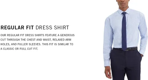 Vista 5 de Kenneth Cole Men's Dress Shirt Regular Fit Checks and Stripes (Patterned)