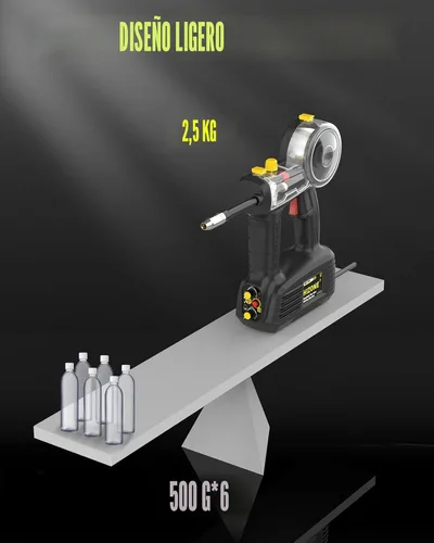 Vista 7 de Máquina de soldadura MIG de mano 110V, HIZONE 100A Flux Core Máquina de soldadura portátil, equipo de soldadura de alimentación de alambre inversor