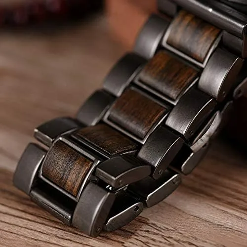 Vista 6 de Reloj de madera grabado para tu novio tu chico tu prometido tu marido Personalizado para cumpleaños aniversario