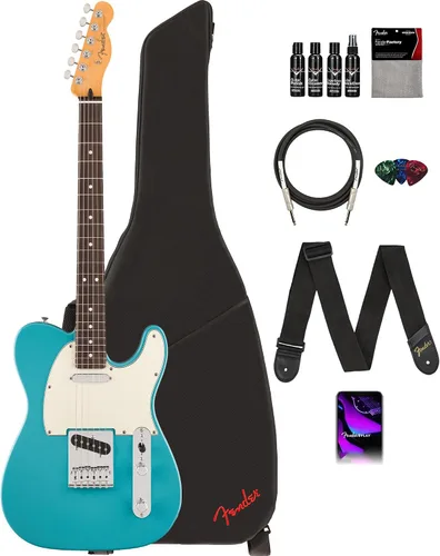 Vista 20 de Fender Player II Modified Telecaster - Paquete de ráfaga de 3 tonos con estuche, correa, cable, juego de púas de 3 piezas y kit de limpieza