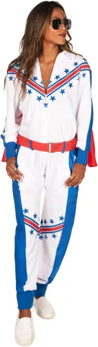 Vista 2 de Tipsy Elves Disfraz clásico de Halloween para mujer, divertido mameluco de Halloween para mujer