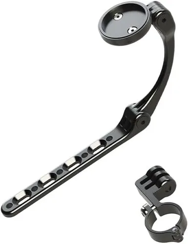 Vista 3 de TRIRIG Polymount 3 en 1 Aero Bars Out Front Bike Computer Mount BTA Soporte y elevador con abrazadera de cámara de acción - Compatible con soporte