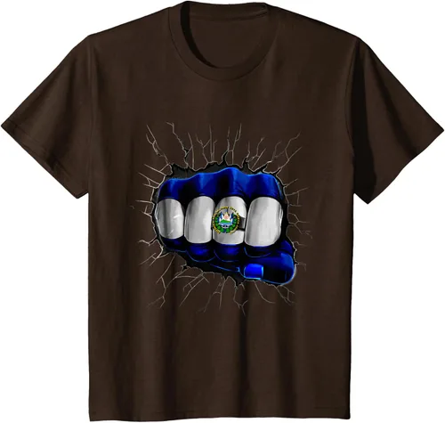 Vista 7 de Camiseta Salvadoreña Bandera de El Salvador