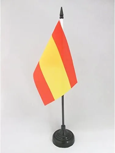 Vista 129 de AZ FLAG Aland Table Flag 4x6 in 100D Polyester Plastic Base Indoor use Finnish 15x10 cm desk flag stitched finish with reinforced edges with