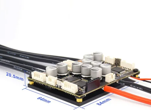 Vista 6 de FLIPSKY Dual FSESC 4.20 Plus (basado en ESC) con interruptor anti-parking Disipador de calor de aluminio anodizado integrado monopatín controlador