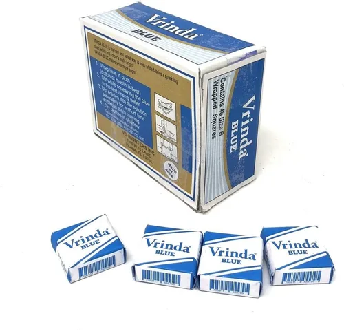 Vista 2 de Vrinda Cuadrados azules Caja de 48