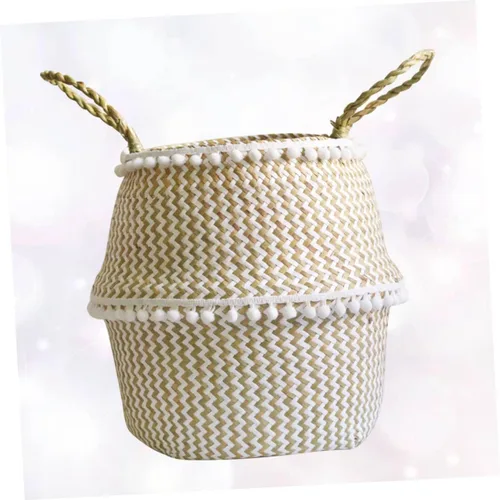 Vista 3 de Cesta de almacenamiento de mantas, cesta de lavandería, cesta decorativa tejida, cesta de almacenamiento, cesta de ropa, cesta de habitación, cesta