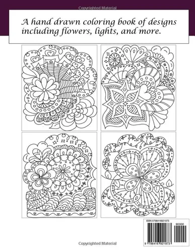 Vista 2 de Doodle Smash Coloring Book Flowers & Lights (Doodle Smash Coloring Books)