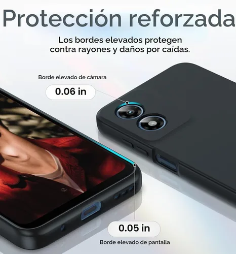 Vista 4 de LeYi Funda para Motorola Moto G Play 4G 2024: Funda para Moto G Play 4G 2024 con funda delgada y antiarañazos, silicona líquida a prueba de golpes