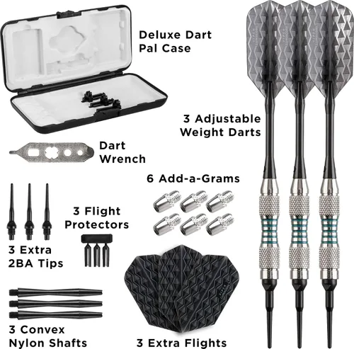 Vista 6 de Viper by GLD Products Bobcat Adjustable Weight Soft Tip Darts with Storage/Travel Case