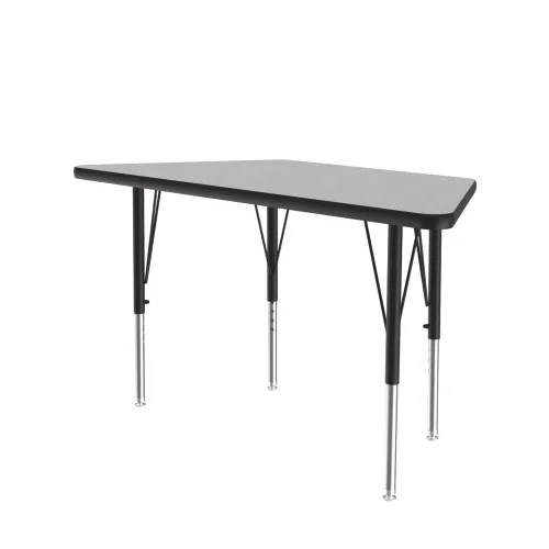 Vista 17 de Correll Mesa de Actividades Rectangular para Aula de 24"x36", Altura Ajustable (19"-29"), Granito Negro Laminado Térmico Fusionado Duradero
