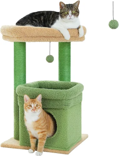 Vista 17 de PEQULTI Árbol para Gatos Torre de Gatos para Gatos Grandes con Postes de Rascar Cubiertos de Sisal y Reposo Extra Grande para Gatos