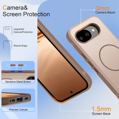 Vista 234 de Jshru Funda para Samsung Galaxy S26 Plus/Galaxy S25 Plus: para Galaxy S24 Plus [compatible con Magsafe] [2 protectores de pantalla HD] cubierta