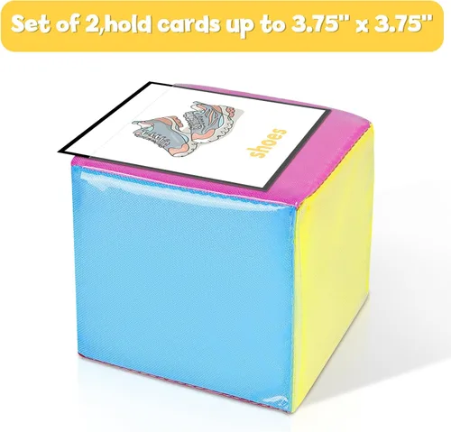 Vista 4 de Dados de juego educativo de bricolaje, cubos de bolsillo para enseñanza (juego de 2)