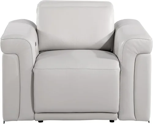 Vista 21 de Blackjack Furniture Mario - Sofá biplaza reclinable de cuero italiano de grano superior con reposacabezas y asientos ajustables, cargadores USB