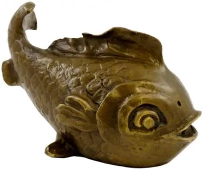 Vista 4 de Bronce Art – Cute Globefish – Koi, Firmado Milo