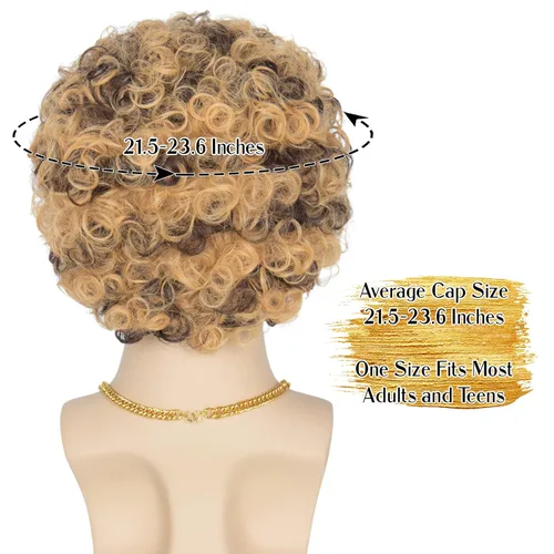 Vista 4 de Miss U Hair - Peluca de cabello de los años 70 para hombres, peluca de fiesta de Halloween, peluca corta y rizada de los años 70 para hombres