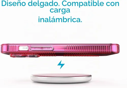 Vista 8 de Speck Funda transparente para iPhone 14 Pro - Protección delgada contra caídas, resistente a los arañazos y antiamarilleamiento con agarre