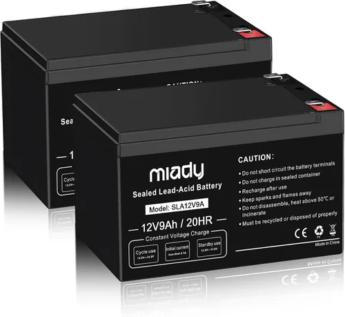 Vista 15 de Miady Batería de ácido plomo sellada recargable de 12V 7Ah (Paquete de 2)