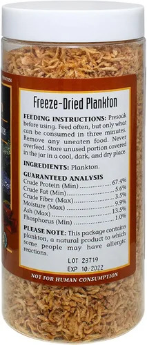 Vista 4 de San Francisco Bay Brand Alimento de plancton liofilizado para peces – Potenciador de color natural para todos los peces de agua dulce y salada