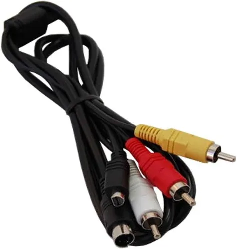 Vista 5 de HQRP Cable de audio y video AV compatible con videocámara Sony Handycam HDR-CX7, HDR-FX7, HDR-HC5, HDR-HC7