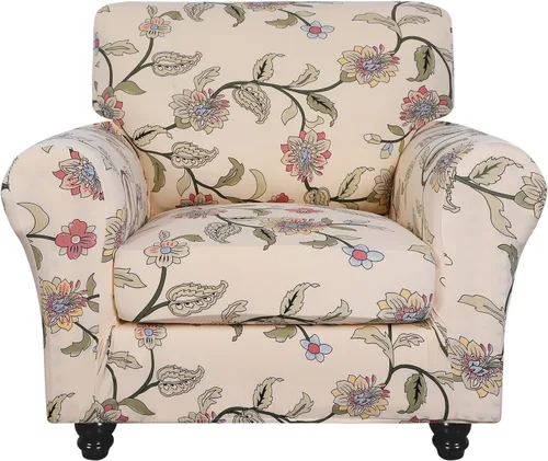 Vista 73 de SearchI Funda elástica para sofá, funda para sillón de 2 piezas con funda de cojín separada para silla, protector de muebles lavable para sala